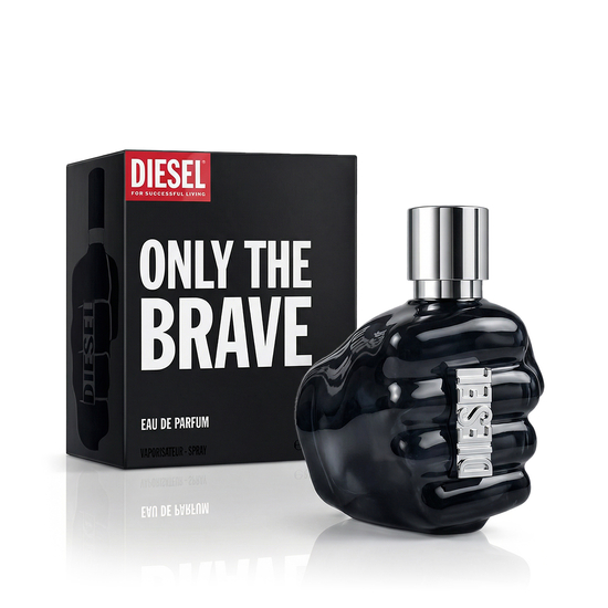 Diesel Only The Brave EDP bottle, a unisex citrus and woody fragrance