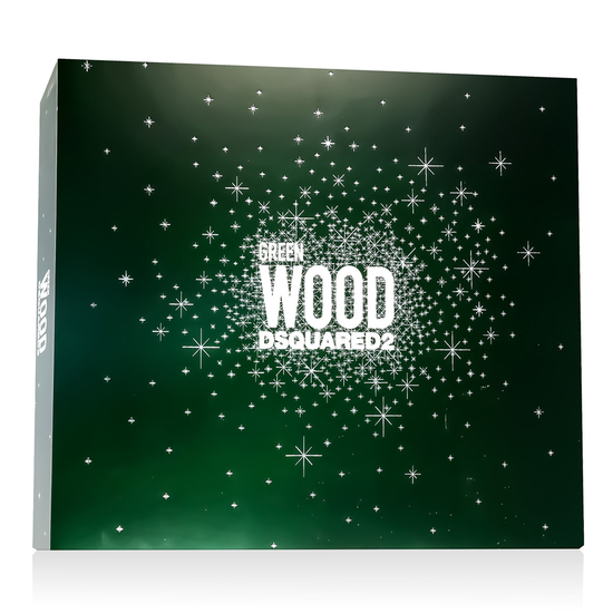 Dsquared2 Green Wood kvepalų rinkinys su EDT, balzamu ir dušo žele