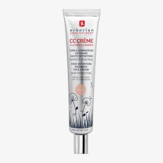 Erborian CC Crème Clair – veido kremas su SPF 25 ir spindesio efektu