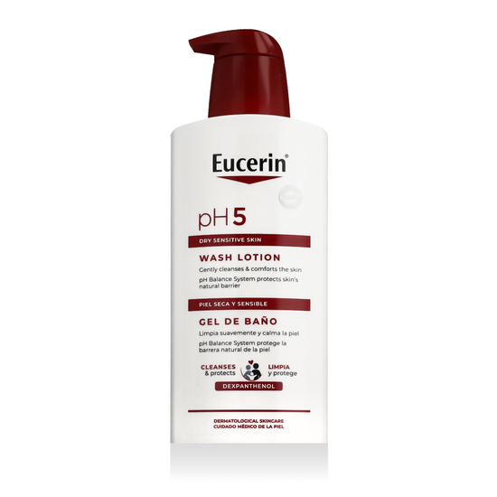 Eucerin pH5 Wash Lotion, švelnus kūno prausiklis kasdienai
