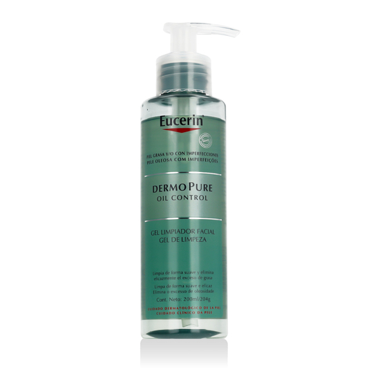Eucerin DermoPure veido prausimosi gelis riebiai odai, produkto pakuotė