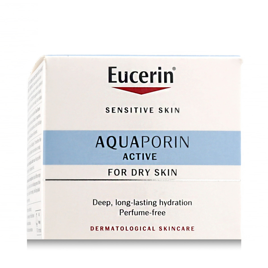 Eucerin Aquaporin Active veido kremas sausai odai produkto nuotraukoje