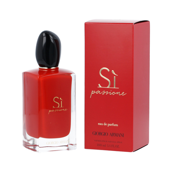 Giorgio Armani Sì Passione EDP perfume bottle, floral fragrance