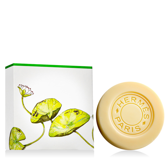 Hermès Un Jardin Sur le Nil perfumed soap and product packaging
