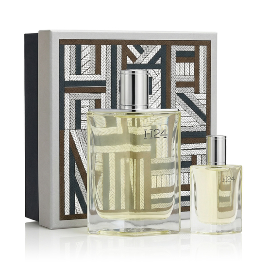 Hermès H24 EDP gift set with 100 ml bottle and 12.5 ml mini
