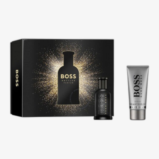 Boss Bottled Parfum 100 ml + Parfum MINI 10 ml + SG 100 ml