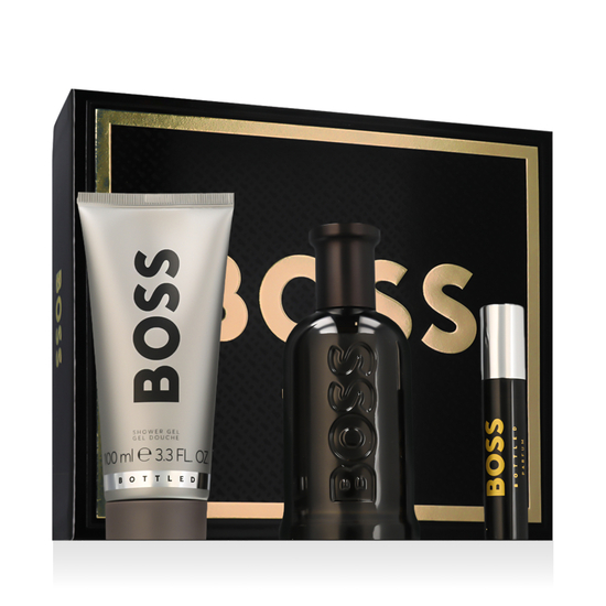 Boss Bottled Parfum 100 ml + Parfum MINI 10 ml + SG 100 ml