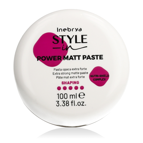 Inebrya Style-In Power Matt Paste Extra Strong hair wax for matte styling