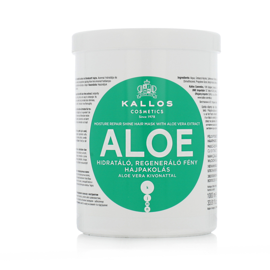 Kallos Aloe Vera kaukė plaukams – plaukų priežiūros priemonė