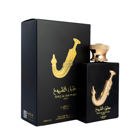 Флакон унисекс парфюмерной воды Lattafa Pride Ishq Al Shuyukh Gold EDP