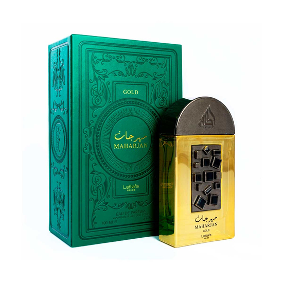 Lattafa Pride Maharjan Gold EDP unisex perfume bottle image