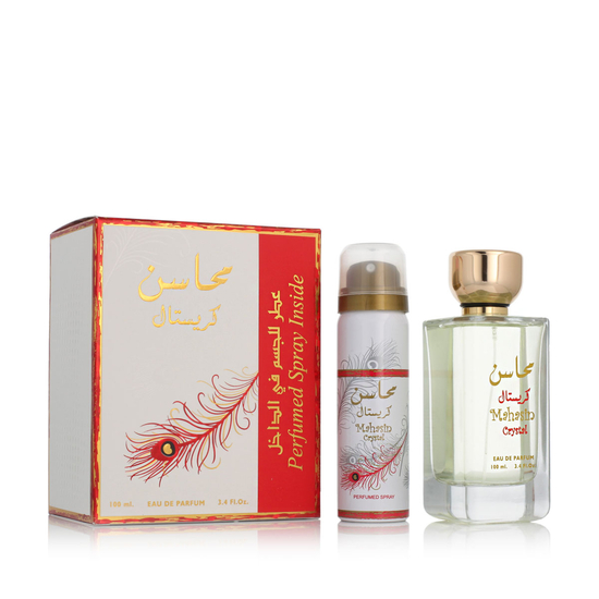Lattafa Mahasin Crystal EDP ir purškiamo dezodoranto uniseks rinkinys
