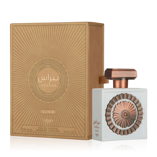 Lattafa Nebras Elixir EDP — флакон парфюмерной воды унисекс