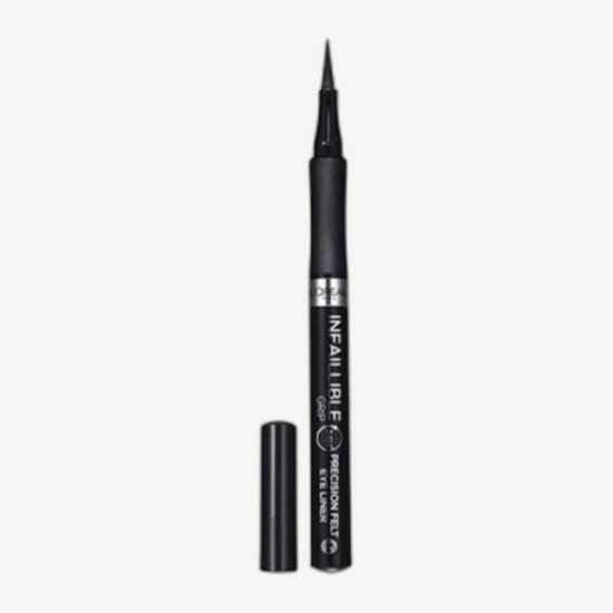 Чёрная подводка-фломастер L'Oréal Paris Infaillible Grip 24H, оттенок 01 Black