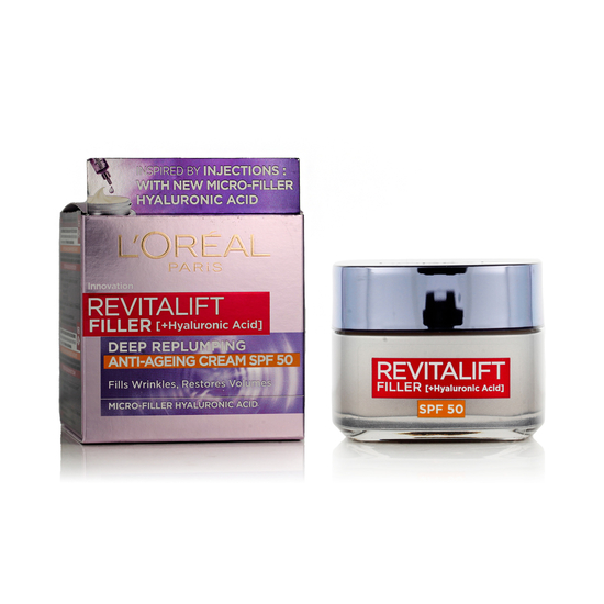 L'Oréal Paris Revitalift Filler SPF50 anti-ageing face cream