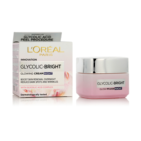 L'Oréal Paris Glycolic-Bright Glowing Night Cream for evening face care