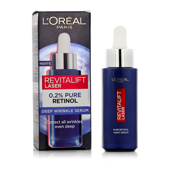 L'Oréal Paris Revitalift Laser 0,2 % retinolio serumo pakuotė