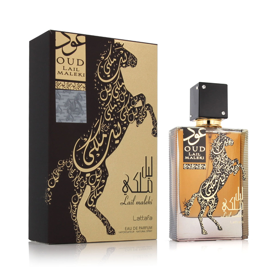 Флакон унисекс-парфюма Lattafa Lail Maleki Oud EDP на изображении