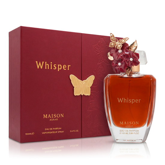 MAISON ASRAR Whisper EDP unisex perfume bottle with a grapefruit and sandalwood scent