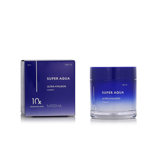 MISSHA Super Aqua Ultra Hyalron Cream shown as a skincare face cream