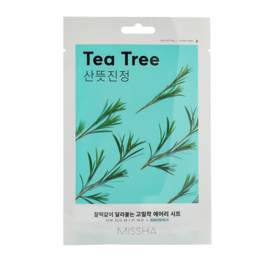 Missha Airy Fit Sheet Mask Tea Tree – arbatmedžio lakštinė veido kaukė
