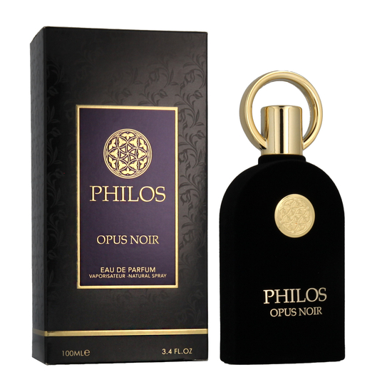 Maison Alhambra Philos Opus Noir EDP uniseks kvepalų flakono nuotrauka