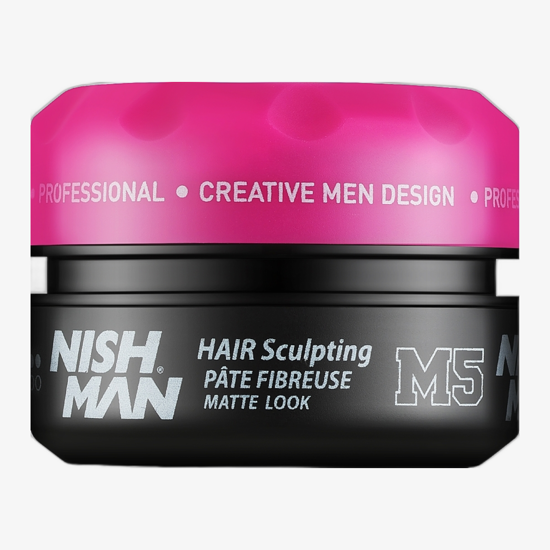NISH MAN Fibre Paste Matte Look M5 — матовая паста для укладки