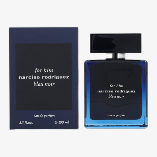 Narciso Rodriguez For Him Bleu Noir EDP used men's perfume bottle