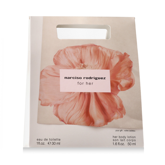 Narciso Rodriguez For Her EDT 30 ml with 50 ml body lotion gift set