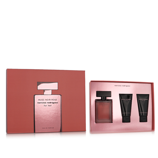 Набор Narciso Rodriguez Musc Noir Rose For Her: парфюмерная вода, гель и лосьон