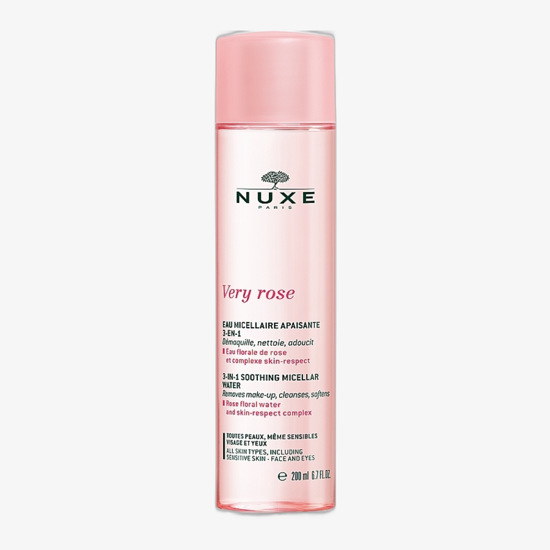 Nuxe Very Rose Soothing Cleansing Micellar Water for daily face cleansing
