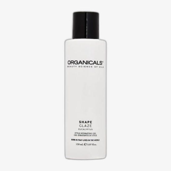 Organicals® SHAPE Glaze Gel plaukų formavimo gelio pakuotė