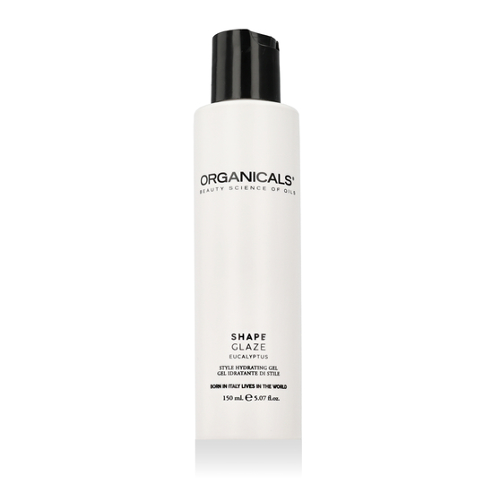Organicals® SHAPE Glaze Gel plaukų formavimo gelio pakuotė