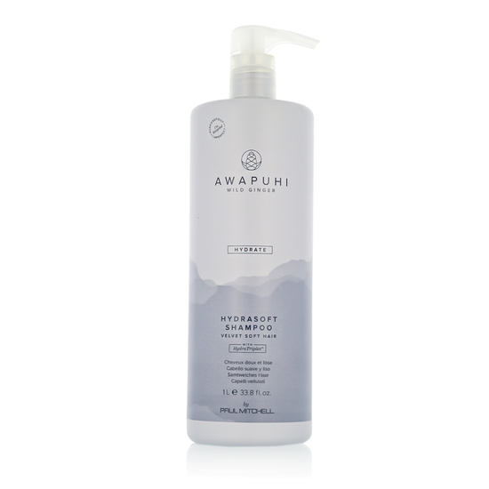 Paul Mitchell Awapuhi Wild Ginger Hydrasoft šampūno pakuotė plaukų priežiūrai