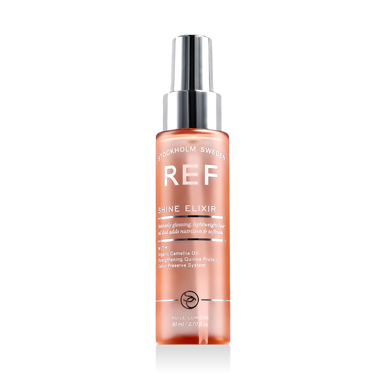 REF Shine Elixir plaukų eliksyras blizgesiui ir neklusnioms sruogoms