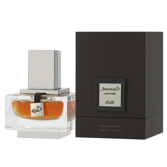 Rasasi Junoon Leather Pour Homme Eau De Parfum fragrance bottle