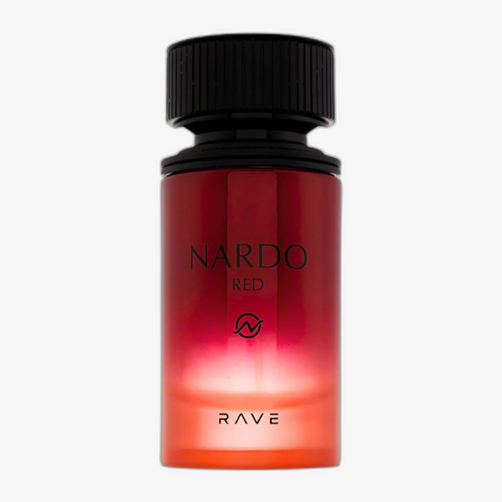 Rave Nardo Red EDP uniseks kvepalai, pateikti flakono nuotraukoje