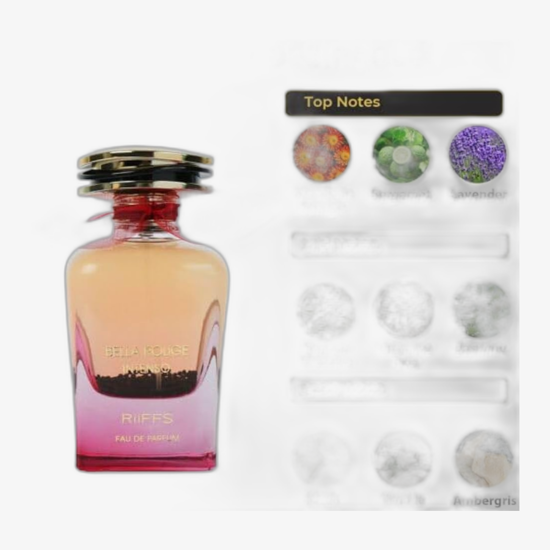 Riiffs Bella Rouge Intenso EDP uniseksinių kvepalų flakono nuotrauka