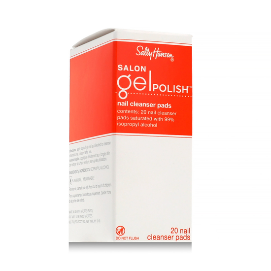 Sally Hansen: очищающие салфетки для ногтей, упаковка 20 штук