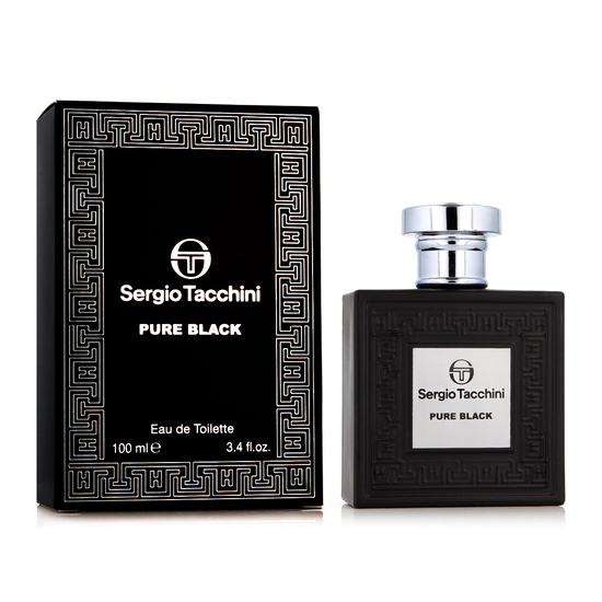 Sergio Tacchini Pure Black EDT unisex tualetinio vandens flakono nuotrauka