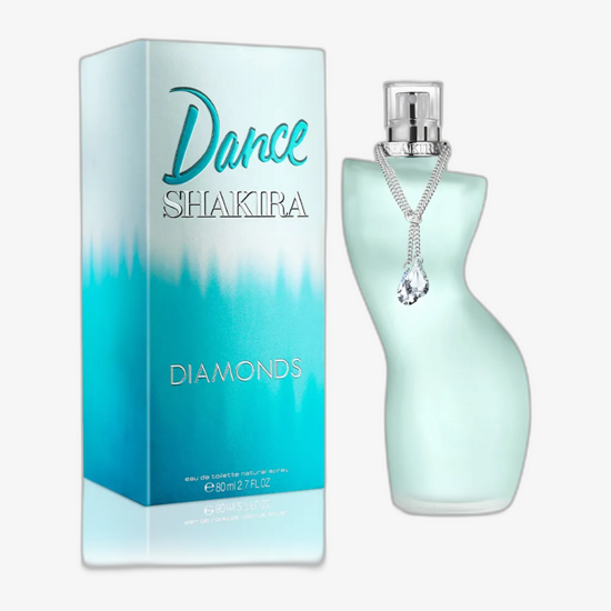 Shakira Dance Diamonds EDT uniseksiniai kvepalai flakono nuotraukoje