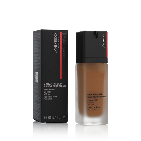 Shiseido Synchro Skin Self-Refreshing Foundation, oil-free SPF 30 makeup in 510 Suede