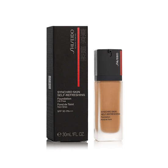 Shiseido Synchro Skin Self-Refreshing Oil-Free SPF 30 foundation in 410 Sunstone