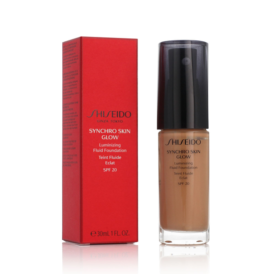 Shiseido Synchro Skin Glow SPF 20 fluid foundation in Golden 5