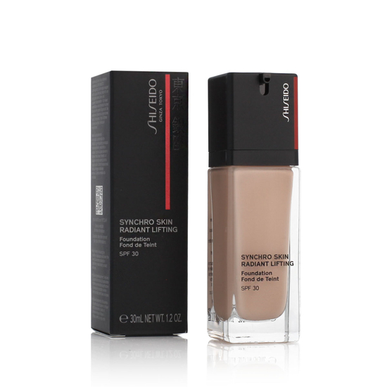 Shiseido Synchro Skin Radiant Lifting Foundation SPF 30 in 150 Lace, face makeup