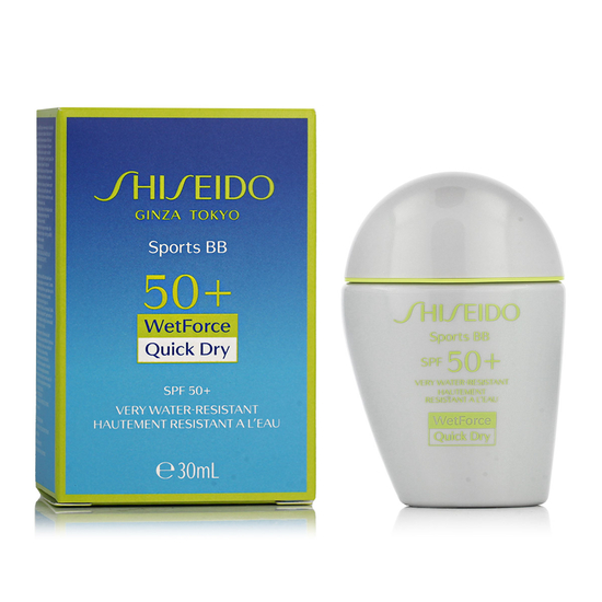 Shiseido WetForce Quick Dry Sports BB SPF 50+ – sportinis BB kremas, Very Dark atspalvis