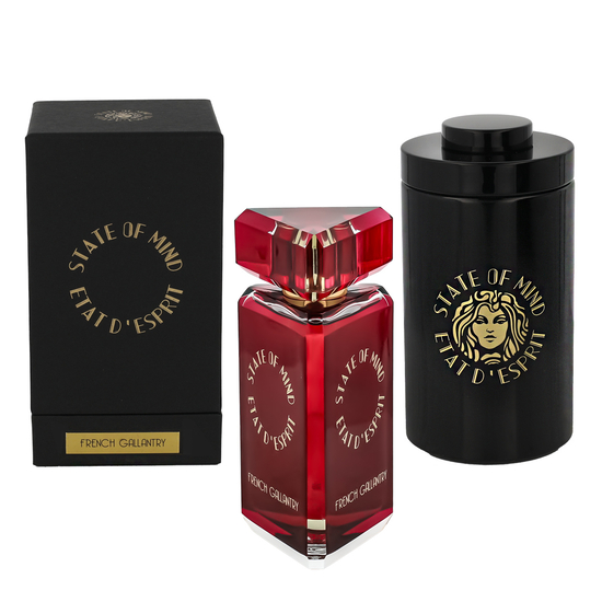 State of Mind French Gallantry Parfum bottle, a unisex fragrance