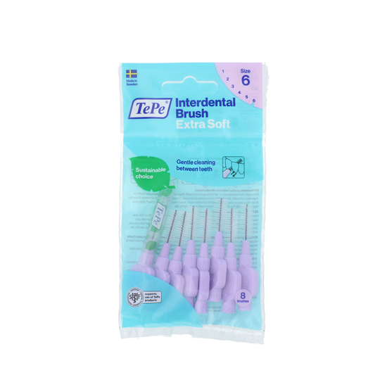 TePe Extra Soft, фиолетовые межзубные ёршики диаметром 1,1 мм