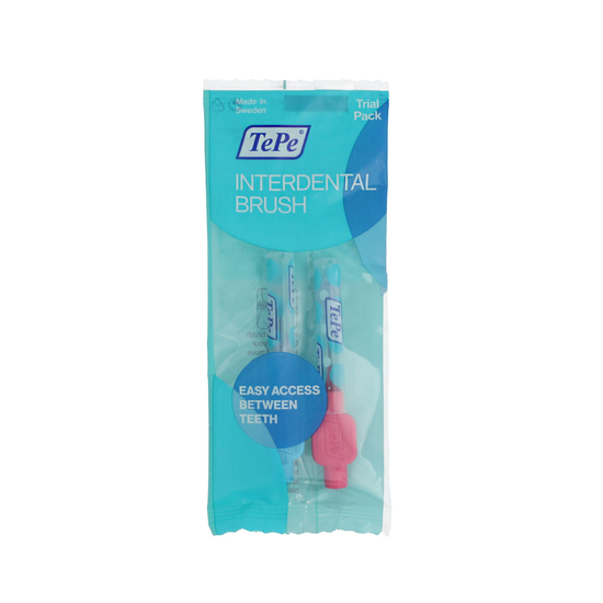 TePe Original Trial Pack interdental brushes in pink and blue