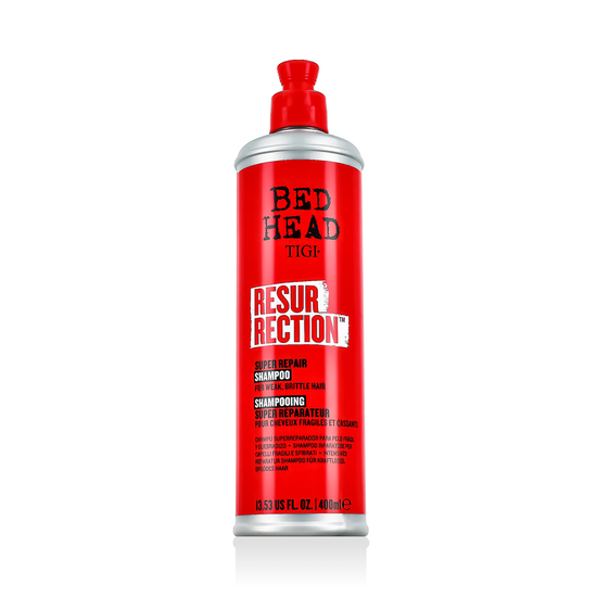 Tigi Bed Head Resurrection Super Repair šampūnas silpniems, lūžinėjantiems plaukams